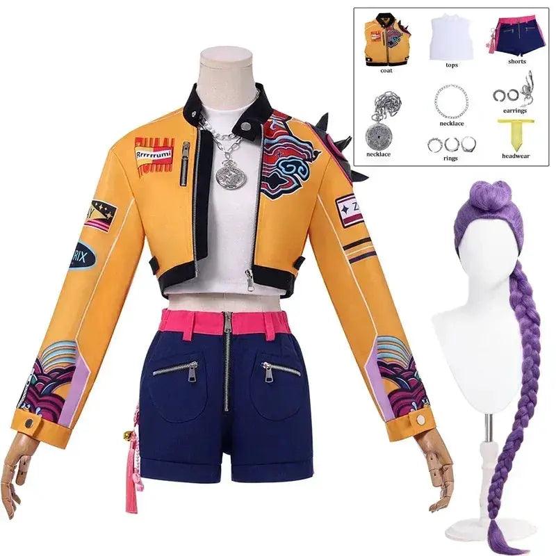  Kpop Rumi Cosplay Costume With Wig For Women And Teens -  ToylandEU™