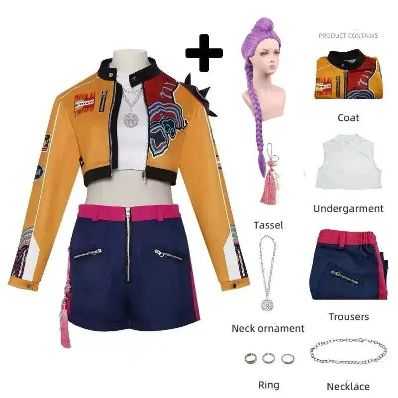 Kpop Rumi Cosplay Costume With Wig For Women And Teens -  ToylandEU™