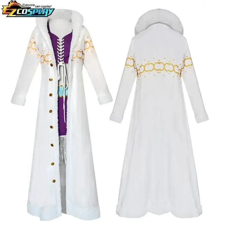  Nico Robin One Piece Cosplay Costume Purple Fur Cloak -  ToylandEU™