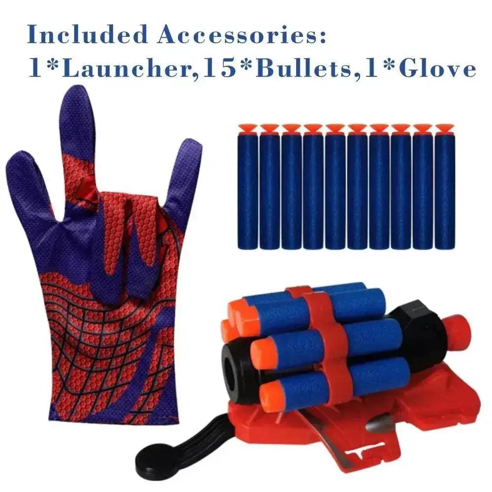  Spiderman Web Launcher Glove Toy for Kid Boys Halloween Anime Safe Soft Foam Projectiles Wrist Launch Cosplay Costume Props Suit -  ToylandEU™