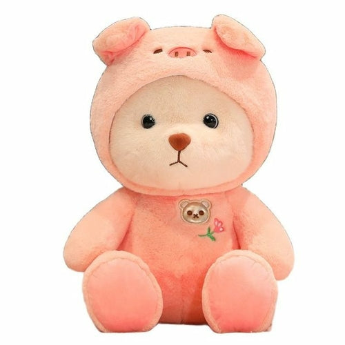 Cosplay Pink Pig Dinosaur Teddy Bear Plush Toy Stuffed  Animsl ToylandEU.com Toyland EU