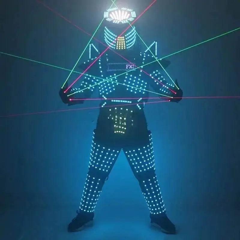  Cosplay Robot Suit Costume Stage Dance LED Light Show Jacket -  ToylandEU™
