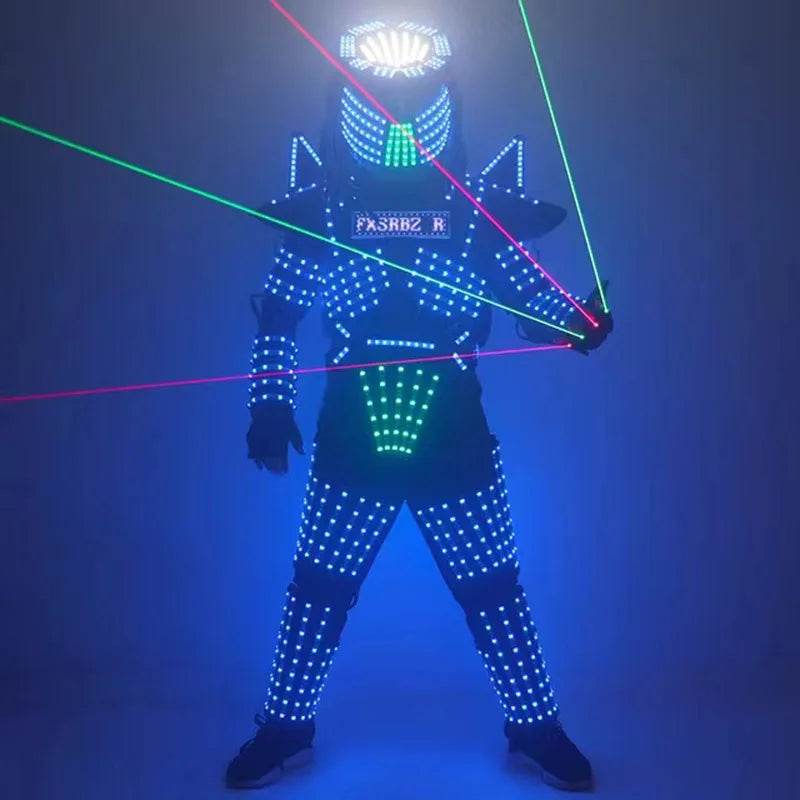 Cosplay Robot Suit Costume Stage Dance LED Light Show Jacket - ToylandEU