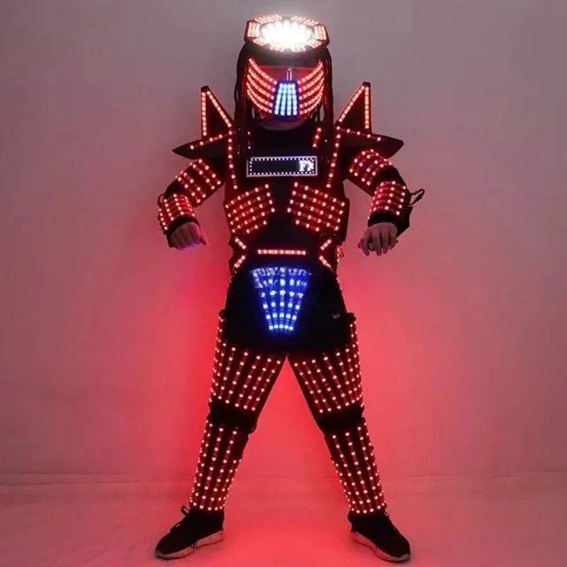 Cosplay Robot Suit Costume Stage Dance LED Light Show Jacket - ToylandEU