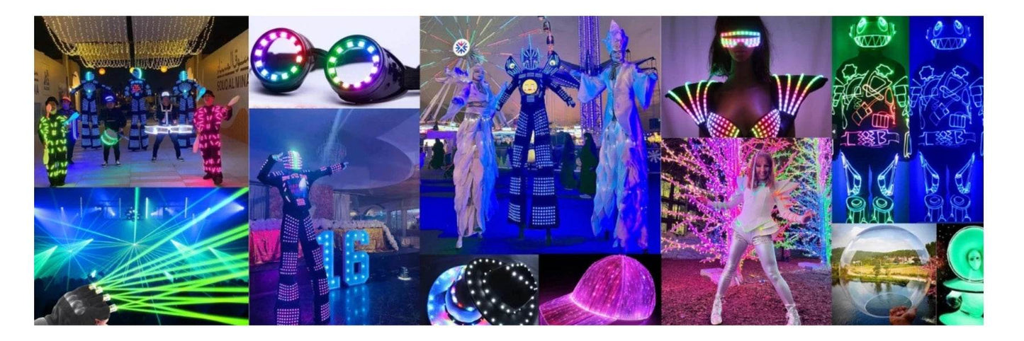 Cosplay Robot Suit Costume Stage Dance LED Light Show Jacket - ToylandEU