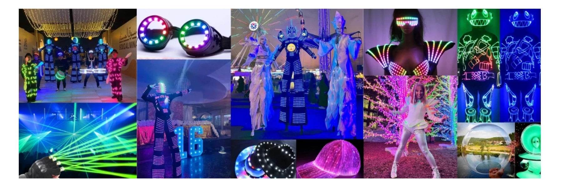 Cosplay Robot Suit Costume Stage Dance LED Light Show Jacket - ToylandEU