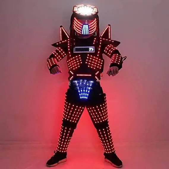 Cosplay Robot Suit Costume Stage Dance RGB Luminous Armor - ToylandEU