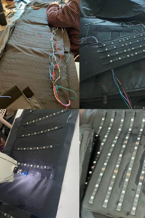 Cosplay Robot Suit Costume Stage Dance RGB Luminous Armor - ToylandEU