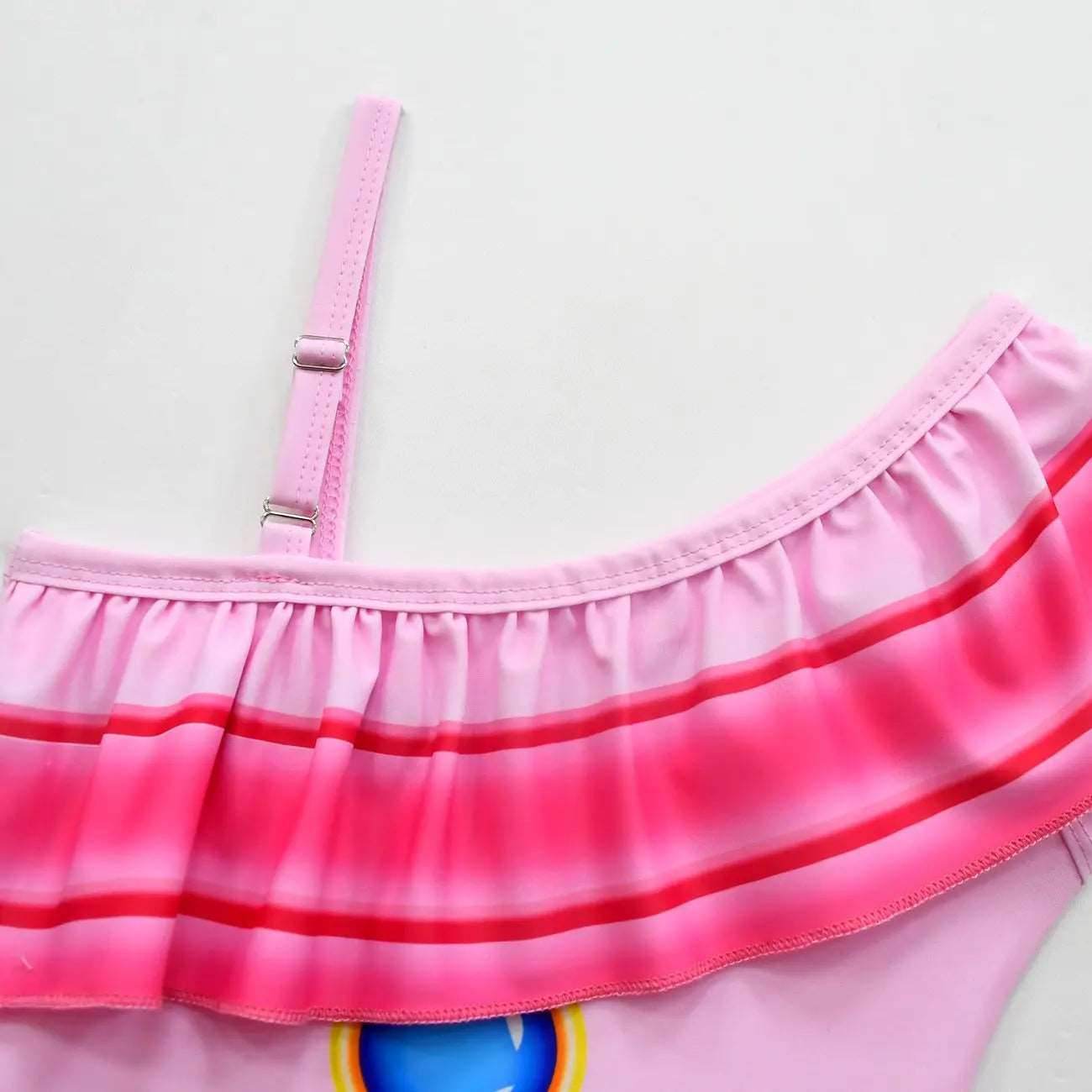 Cossky Girls' Princess Peach Cosplay Swim Dress - Perfect Swimwear for Halloween & Carnivals - ToylandEU