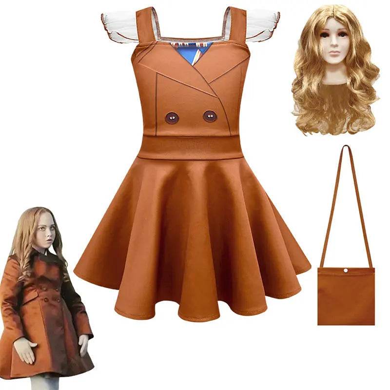 Cossky M3GAN Kids Anime Cosplay Dress with Fun Accessories for Halloween - ToylandEU