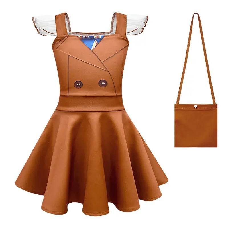 Cossky M3GAN Kids Anime Cosplay Dress with Fun Accessories for Halloween - ToylandEU