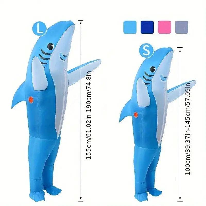  Inflatable Shark Costume Two Sizes Cute Standing Design -  ToylandEU™