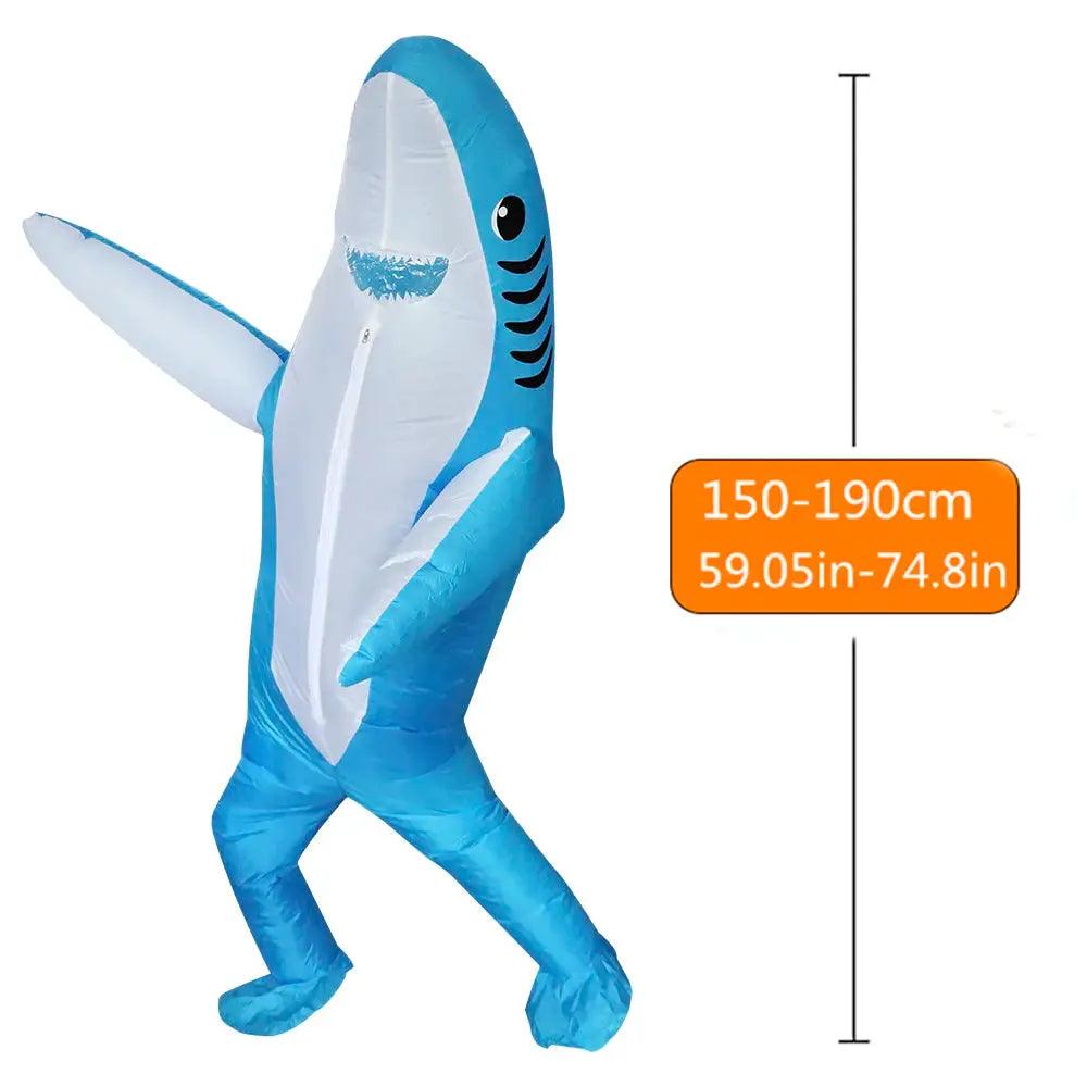  Inflatable Shark Costume Two Sizes Cute Standing Design -  ToylandEU™
