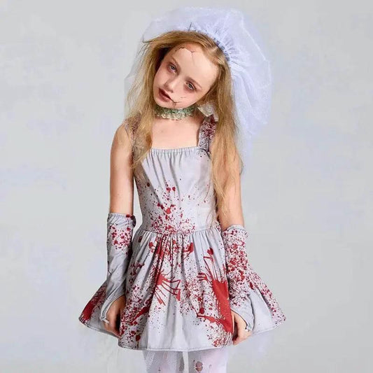  Chillingly Cute Kids Zombie Bride Costume for Halloween Fun -  ToylandEU™