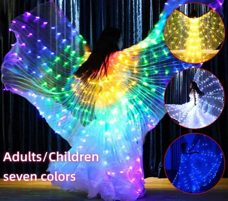  LED Belly Dance Wings Costume With Luminous Lights -  ToylandEU™