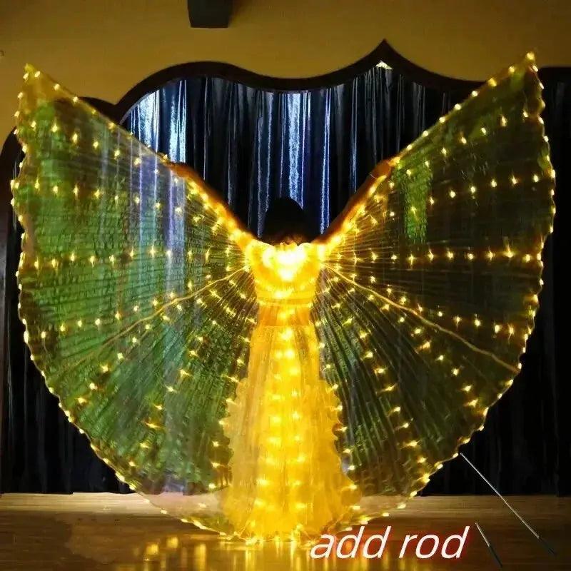  LED Belly Dance Wings Costume With Luminous Lights -  ToylandEU™