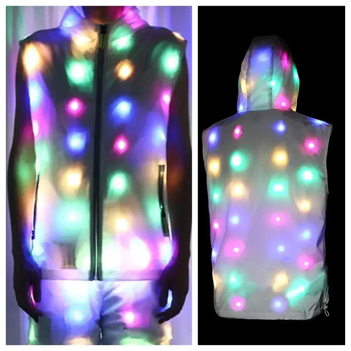  LED Glow Rave Jacket Waterproof Light Up Costume Gear -  ToylandEU™