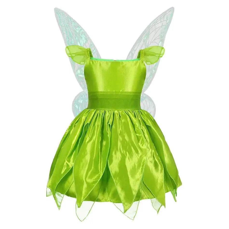 Magical Tinkerbell & Tiana Fairy Princess Dress with Wings for Girls -  ToylandEU™
