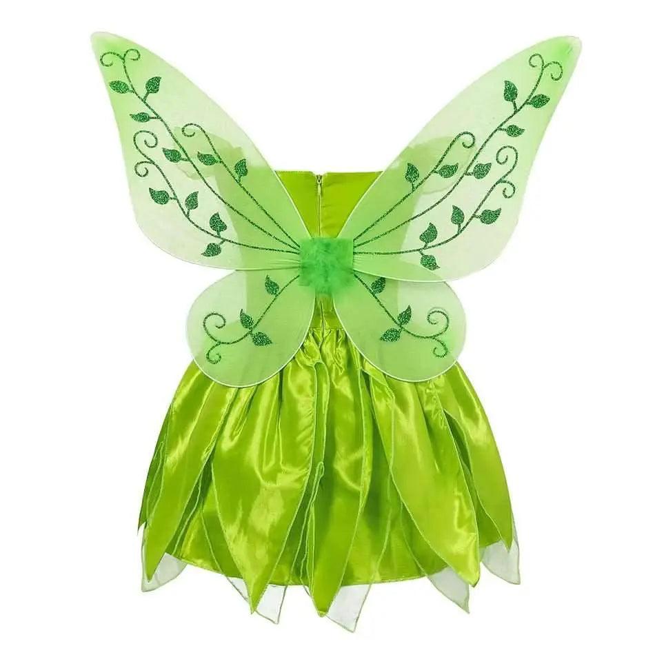  Magical Tinkerbell & Tiana Fairy Princess Dress with Wings for Girls -  ToylandEU™