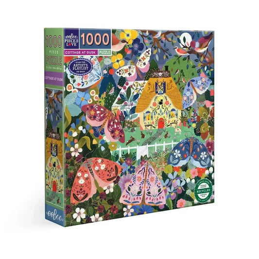  Cottage at Dusk 1000 Piece Jigsaw Puzzle eeBoo -  ToylandEU™