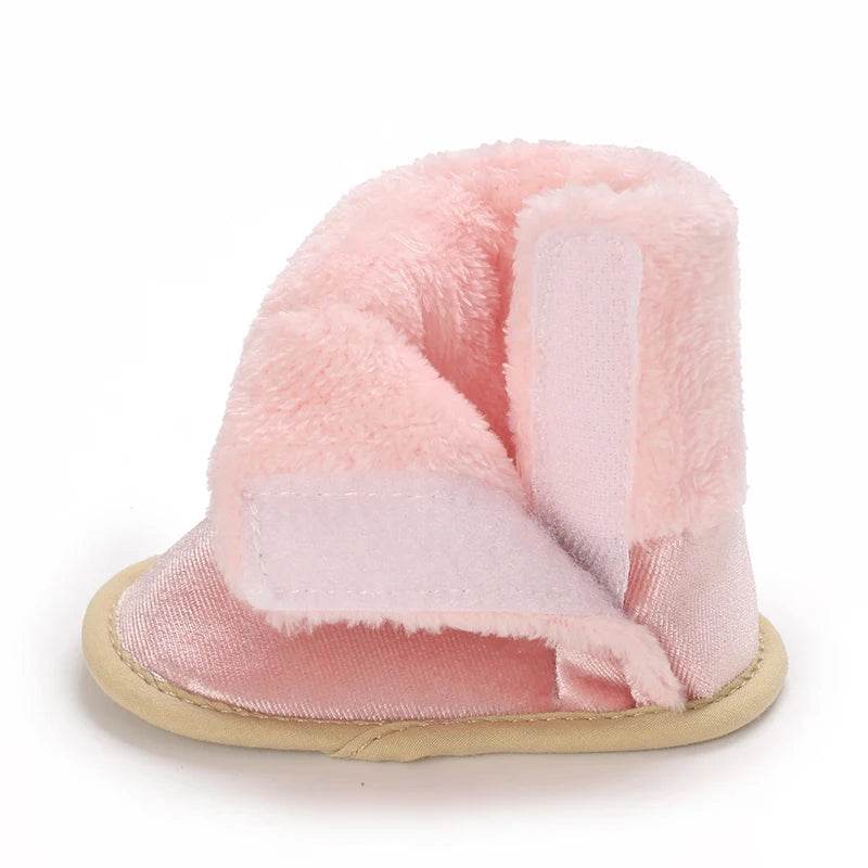 Cotton Baby Girl Bow Boots - Soft and Fluffy Winter Preschool Footwear (0-18 Months) - ToylandEU