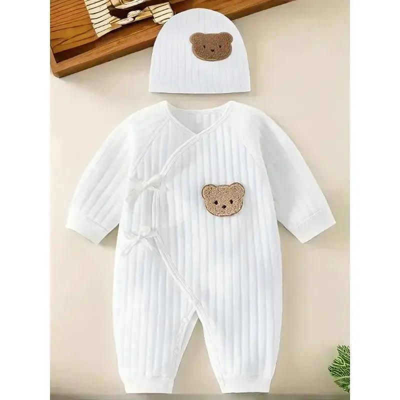  Cotton Baby Romper Bear Hat For Newborn-HenanChoice -  ToylandEU™