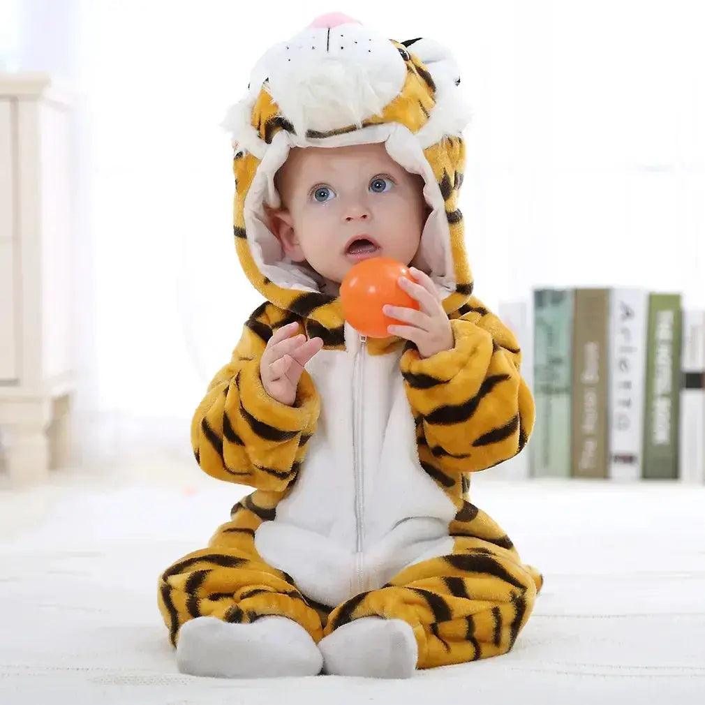  Cotton Hooded Baby Romper Zippered Unisex Sleepwear -  ToylandEU™