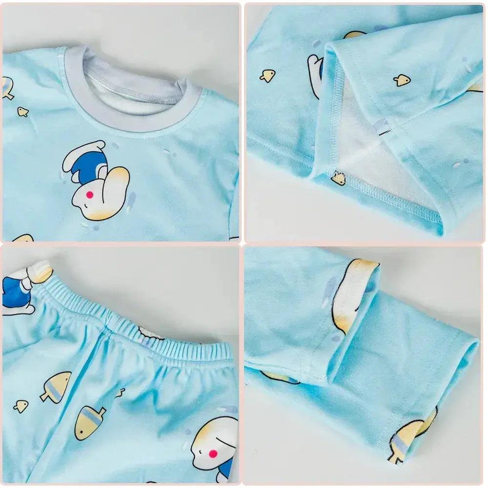  Cotton Kids Pajama Set Cartoon Sleepwear Velvet Comfort -  ToylandEU™