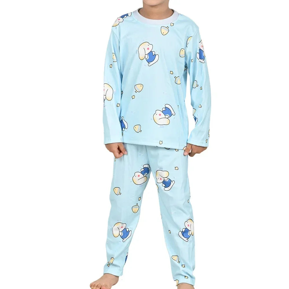 Cotton Kids Pajama Set Cartoon Sleepwear Velvet Comfort - ToylandEU