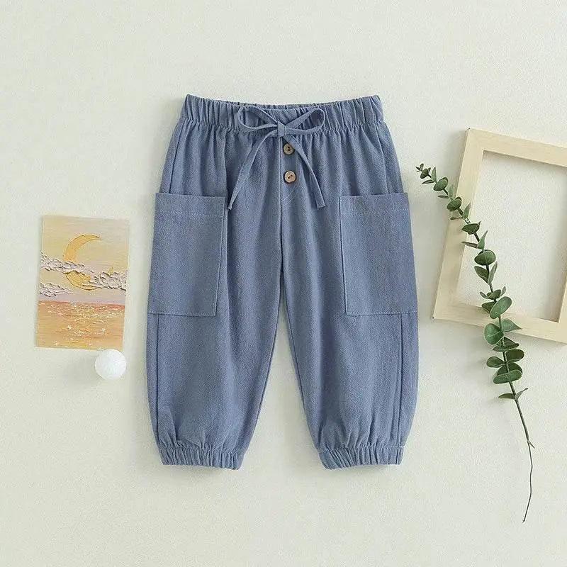  Cotton Linen Casual Baby Pants for Toddler Boys Girls -  ToylandEU™