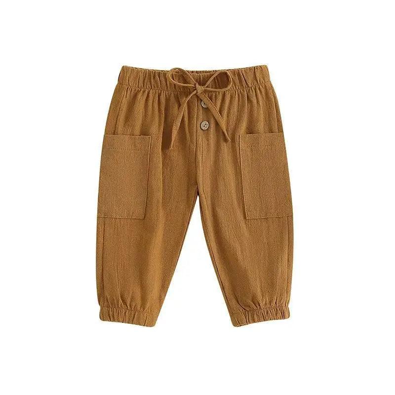  Cotton Linen Casual Baby Pants for Toddler Boys Girls -  ToylandEU™