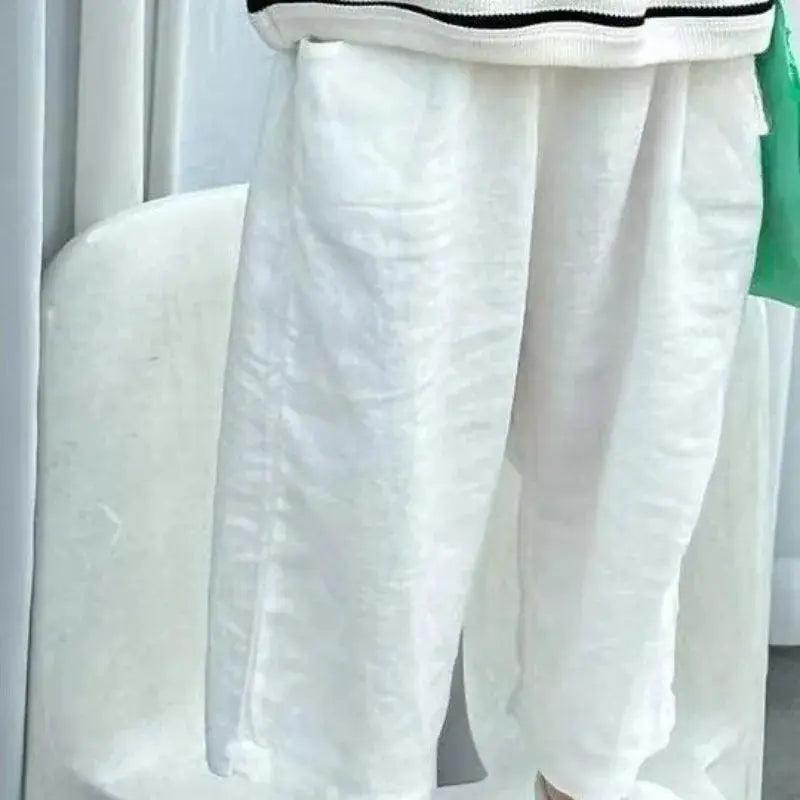 Cotton Linen Cropped Baby Pants Unisex Elastic Waist Comfort -  ToylandEU™