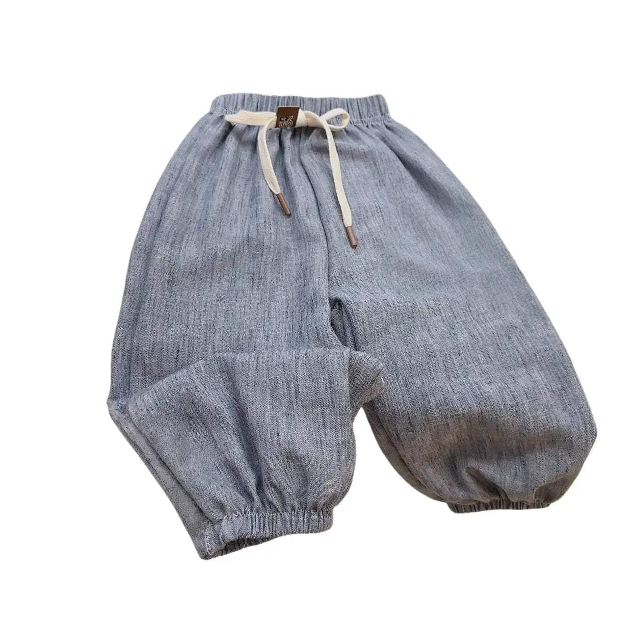  Cotton Linen Kids Pants Anti Mosquito Elastic Waist -  ToylandEU™