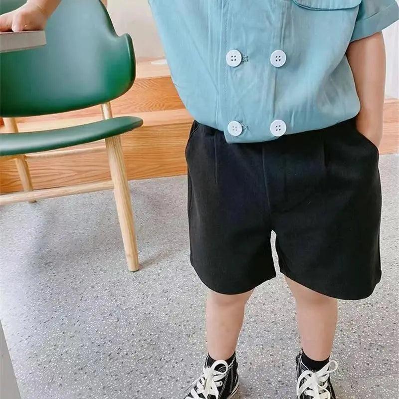  Cotton Linen Kids Shorts Elastic Waist All Day Comfort -  ToylandEU™