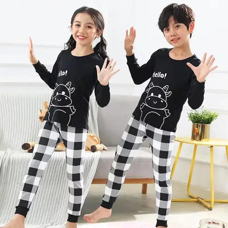  Cotton Pajamas Sets For Kids Unisex Cozy Winter -  ToylandEU™