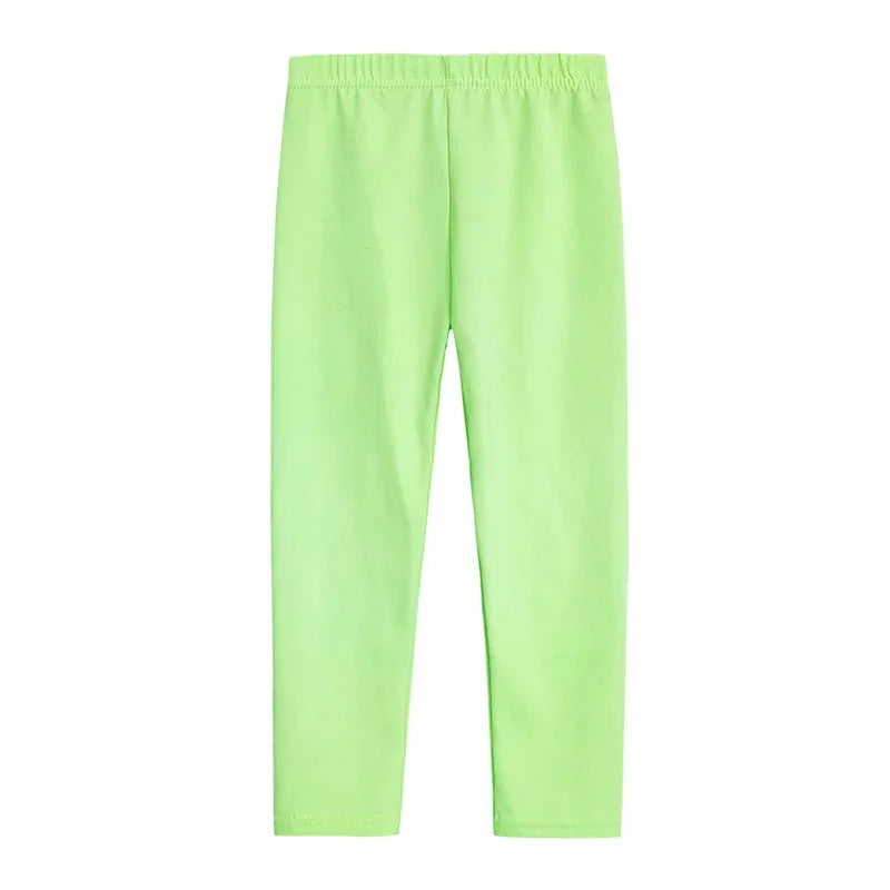 Cotton Soft Baby Girls Leggings Elastic Waist Comfort - ToylandEU