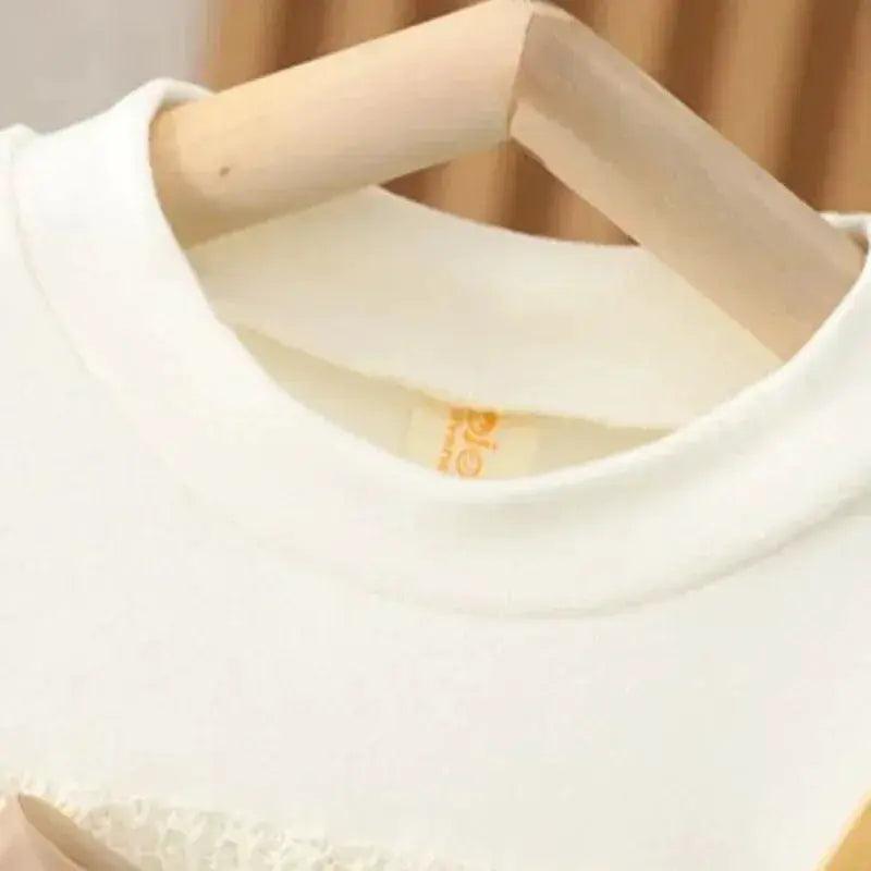  Cotton Toddler Girl Dress Lace Bow Soft Knit For Spring -  ToylandEU™