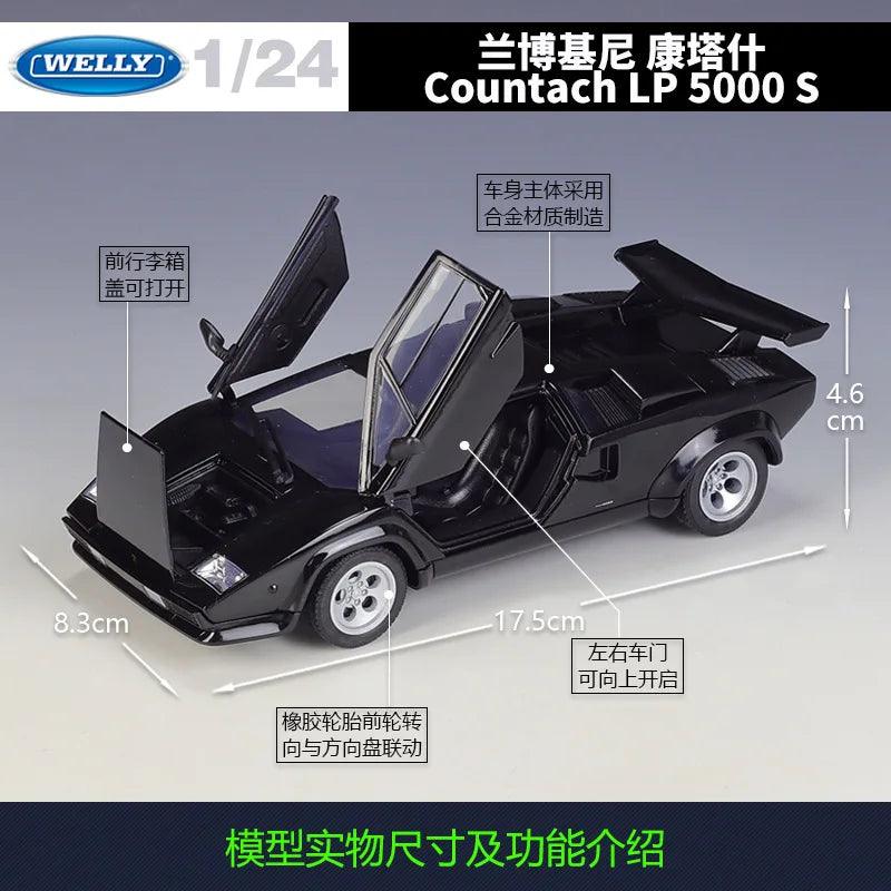  Countach LP 5000 S Diecast | 1:24 | Toylandeu™ 
