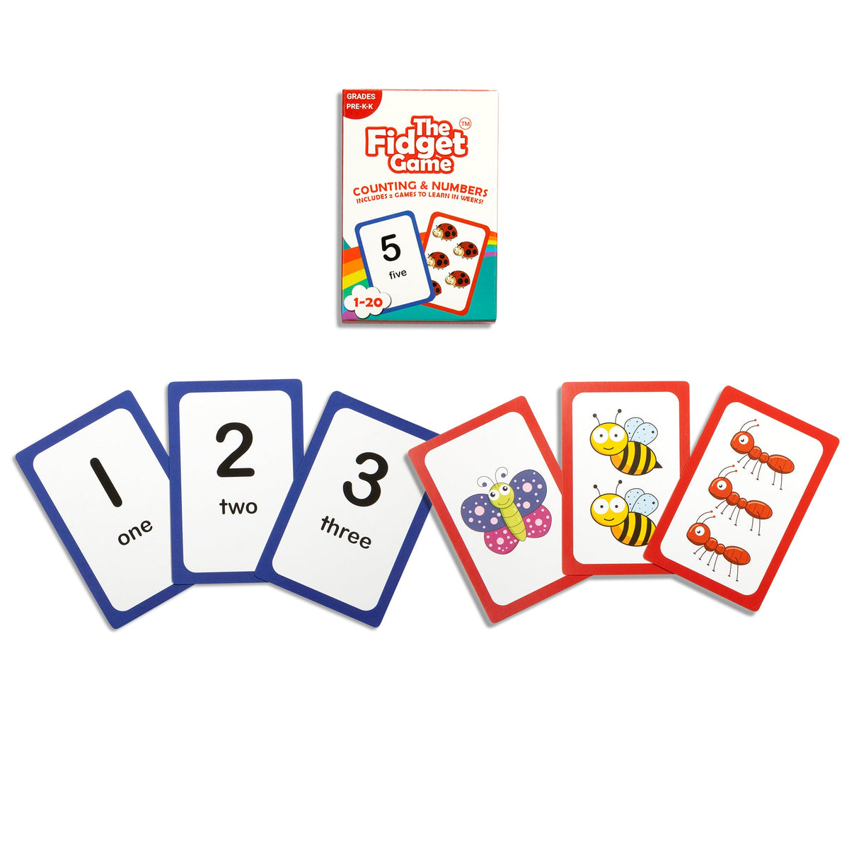 Counting Flash Cards | 50 Tear-Resistant Cards | Toylandeu™