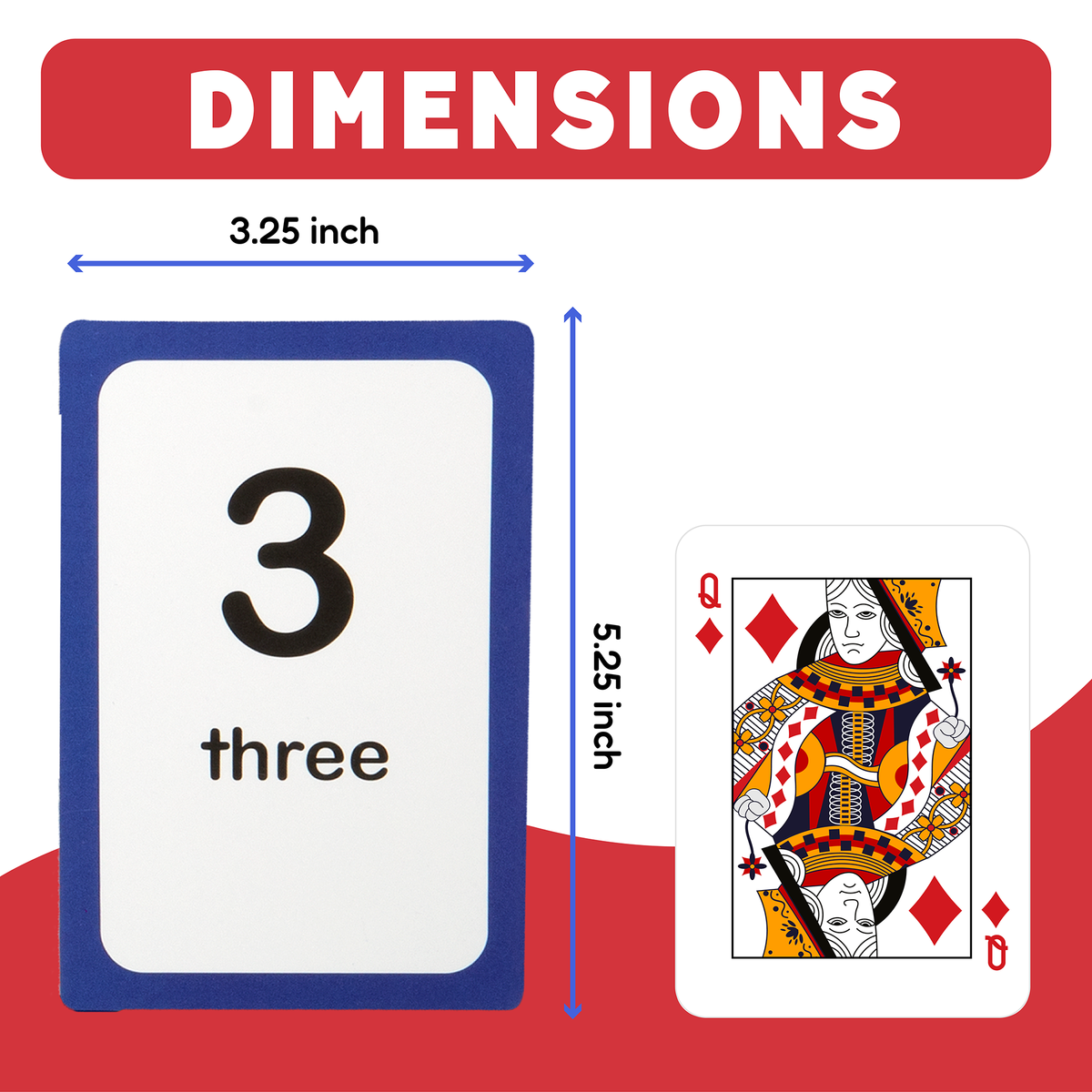 Counting Flash Cards | 50 Tear-Resistant Cards | Toylandeu™