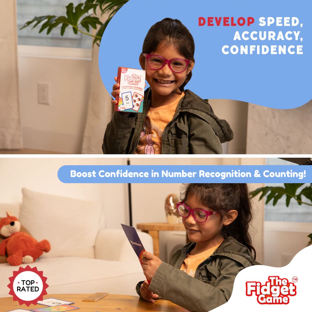 Counting Flash Cards | 50 Tear-Resistant Cards | Toylandeu™