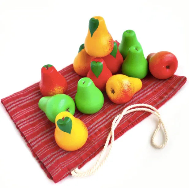 Counting Pears Montessori Wooden Toy For Early Math - ToylandEU