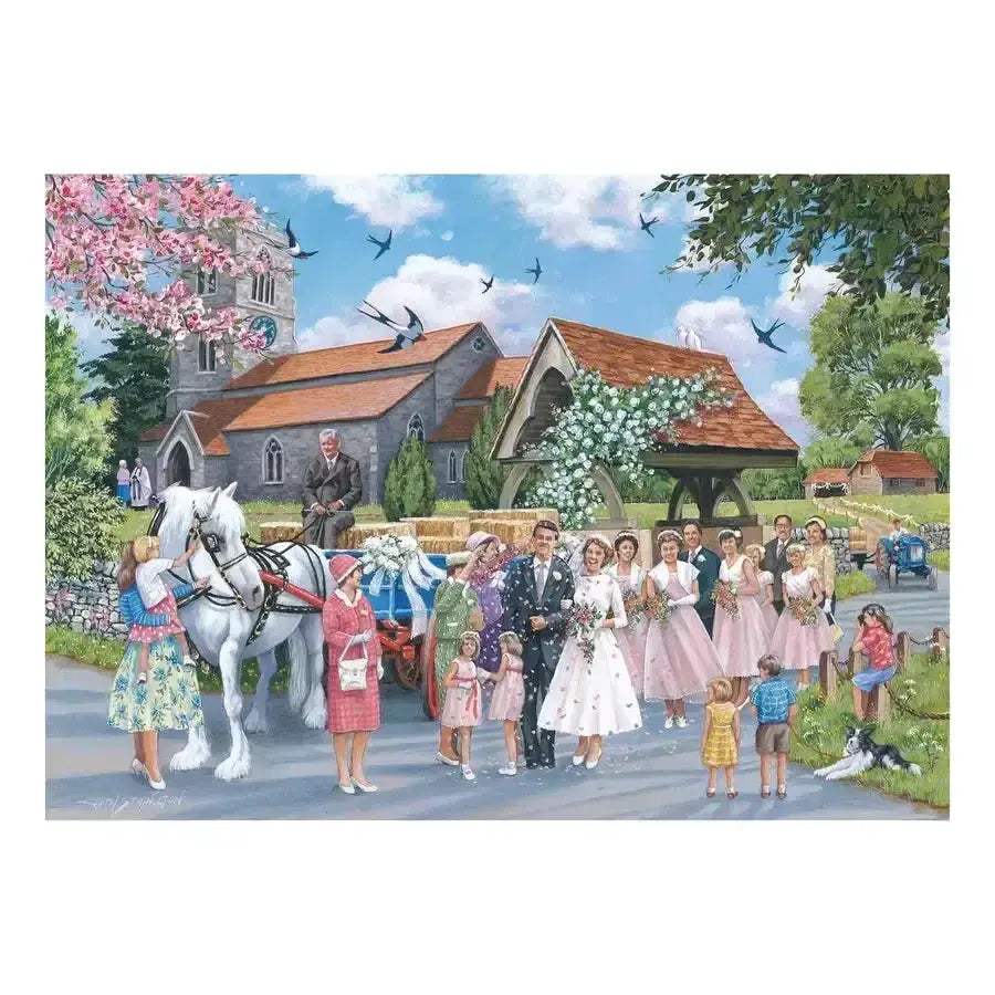 Country Wedding 1000 Piece Jigsaw Puzzle Captivating Scene - ToylandEU