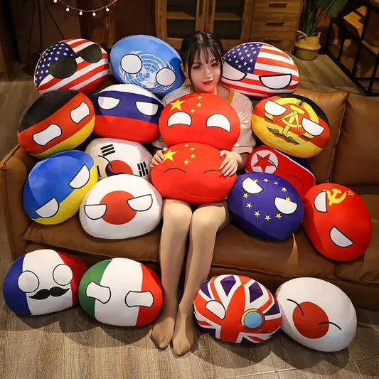  Countryball Plush Hand Warmer Pillow Ultra Soft Decor -  ToylandEU™