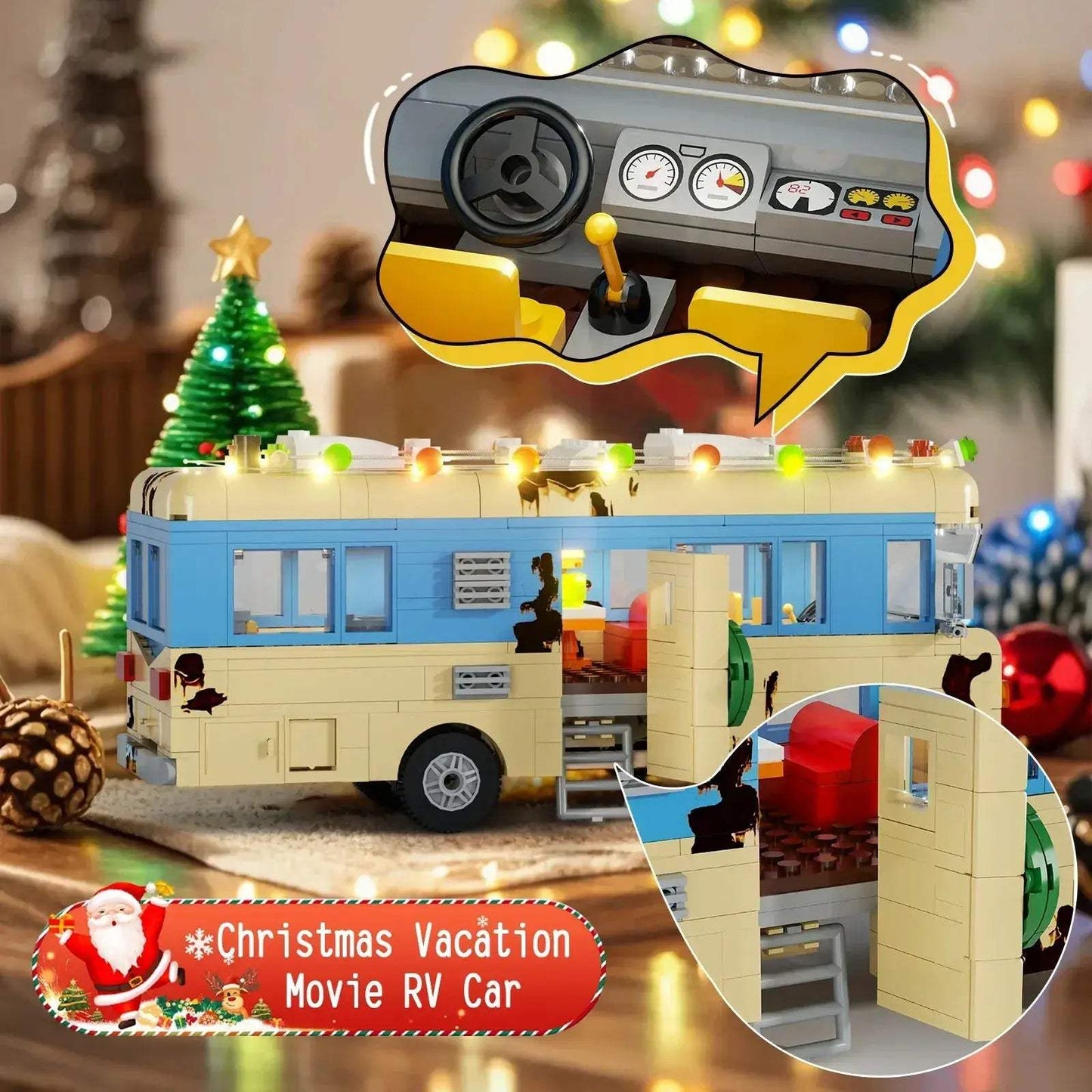 Cousin Eddie RV Building Block Set For Christmas Vacation Fans - ToylandEU