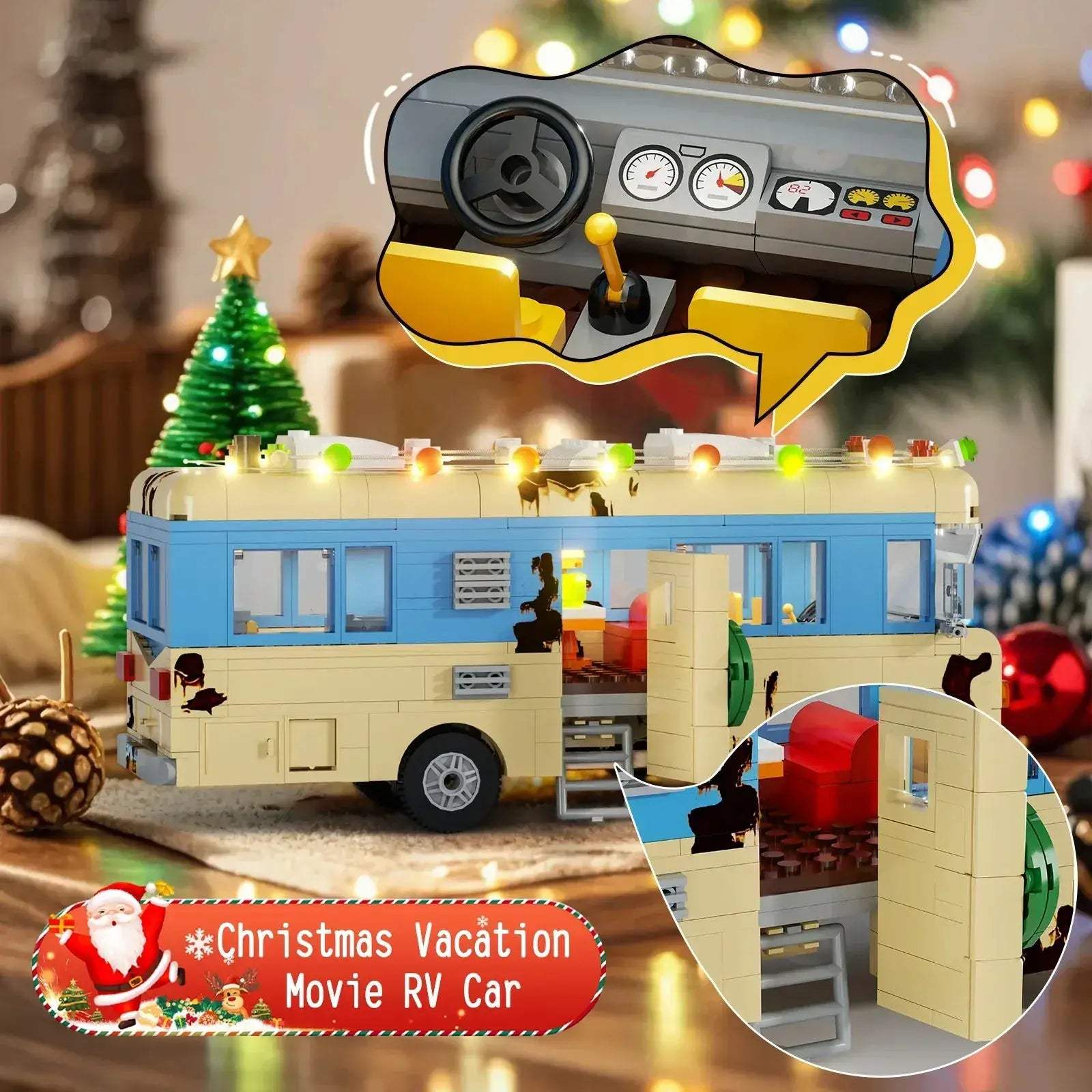Cousin Eddie RV Building Block Set For Christmas Vacation Fans - ToylandEU