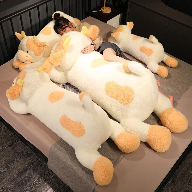  Cow Plush Pillow Baby Sleep Comfort Plush Toy 