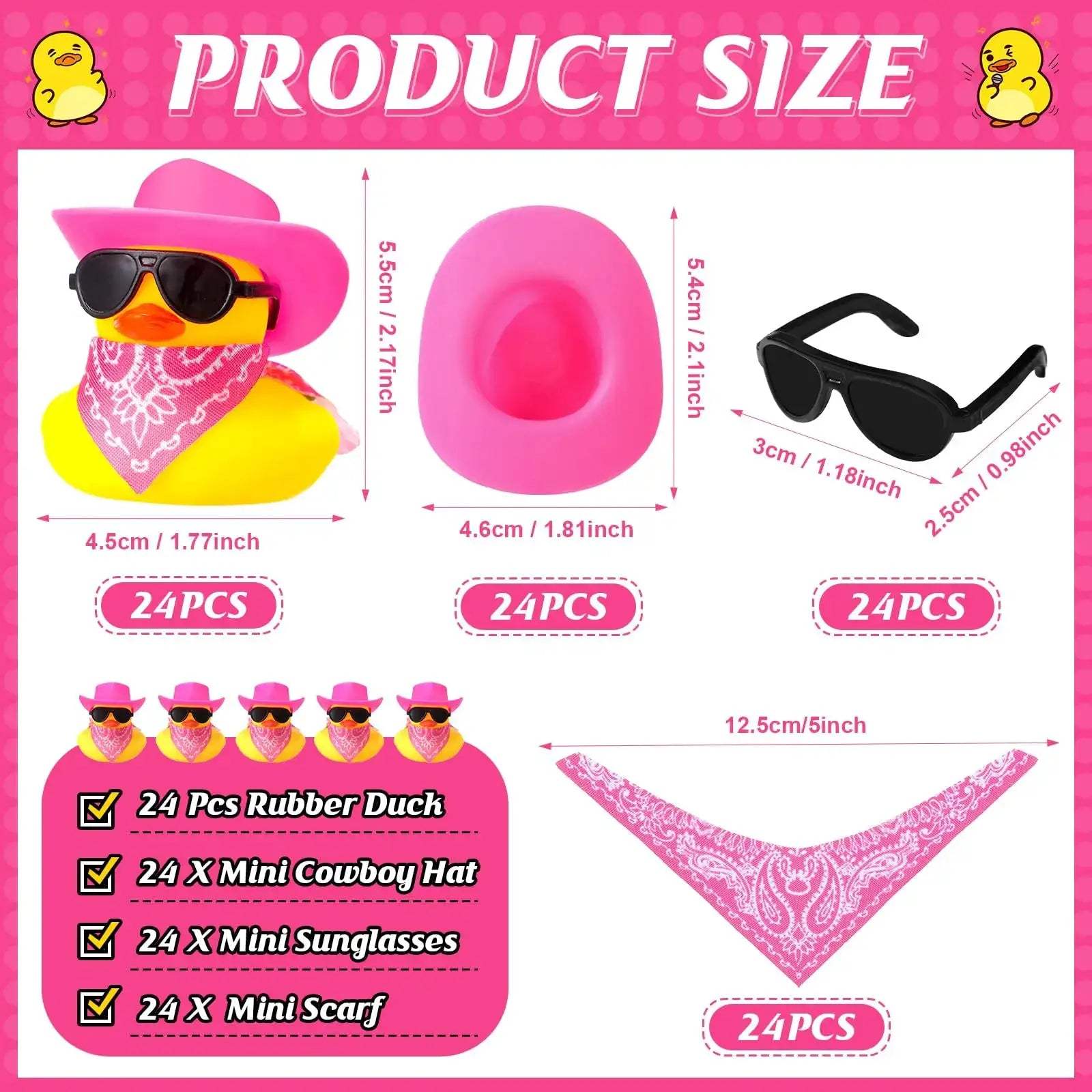  Cowboy Rubber Duck Set 24 Bulk Bath Toys For Summer -  ToylandEU™