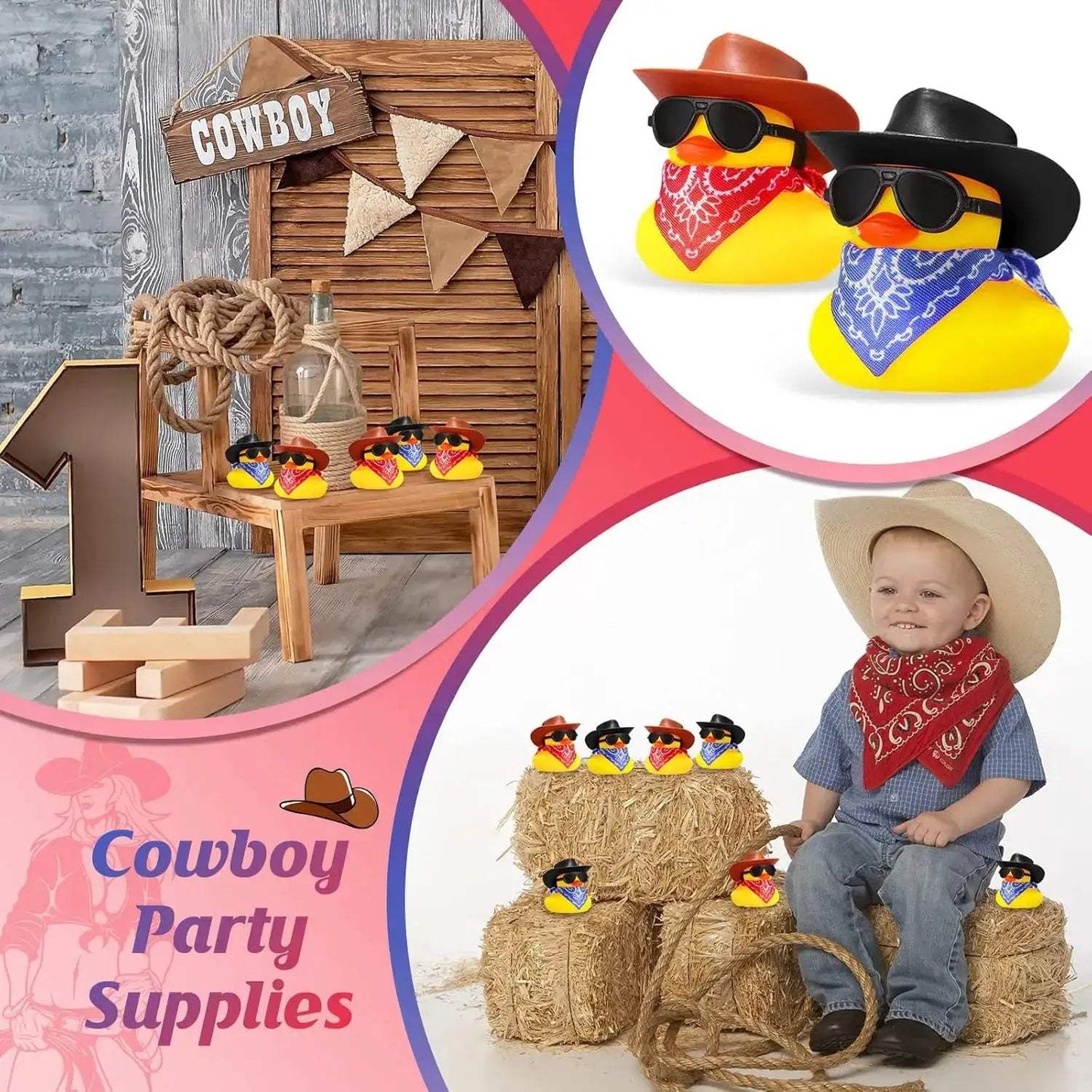  Cowboy Rubber Duck Set 24 Bulk Bath Toys For Summer -  ToylandEU™
