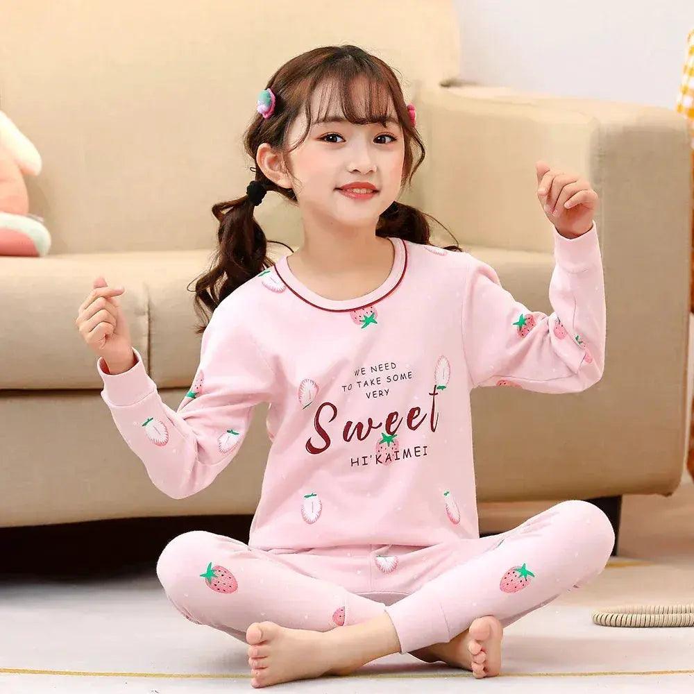  Cozy 100 Percent Cotton Girls Pajama Set Toyland EU -  ToylandEU™